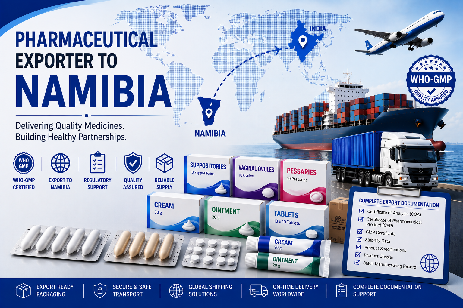 Pharmaceutical Exporter to Namibia